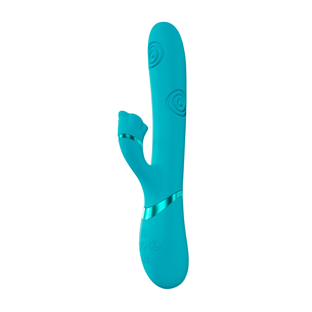 SHOTS - VIVE FIORE RECHARGEABLE G SPOT AIR WAVE AND TAPPING FLARED CLIT STIMULATOR