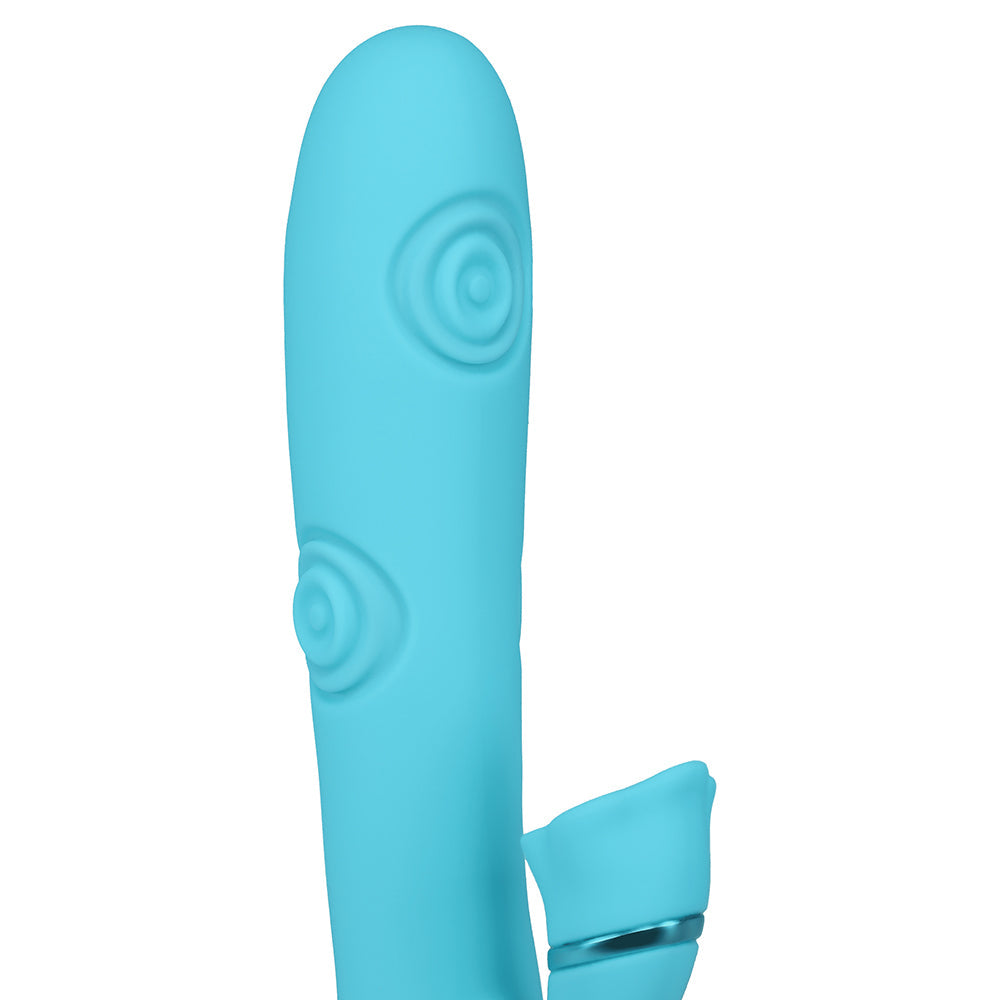 SHOTS - VIVE FIORE RECHARGEABLE G SPOT AIR WAVE AND TAPPING FLARED CLIT STIMULATOR
