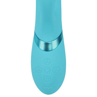 SHOTS - VIVE FIORE RECHARGEABLE G SPOT AIR WAVE AND TAPPING FLARED CLIT STIMULATOR