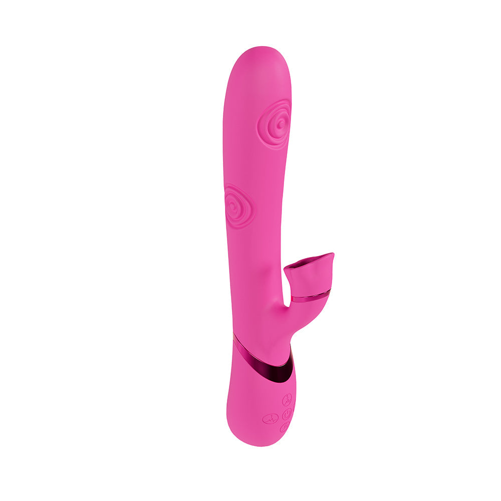 SHOTS - VIVE FIORE RECHARGEABLE G SPOT AIR WAVE AND TAPPING FLARED CLIT STIMULATOR
