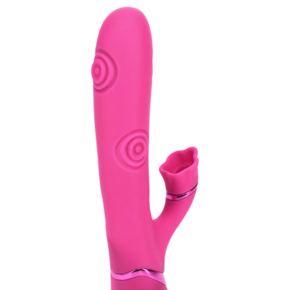 SHOTS - VIVE FIORE RECHARGEABLE G SPOT AIR WAVE AND TAPPING FLARED CLIT STIMULATOR