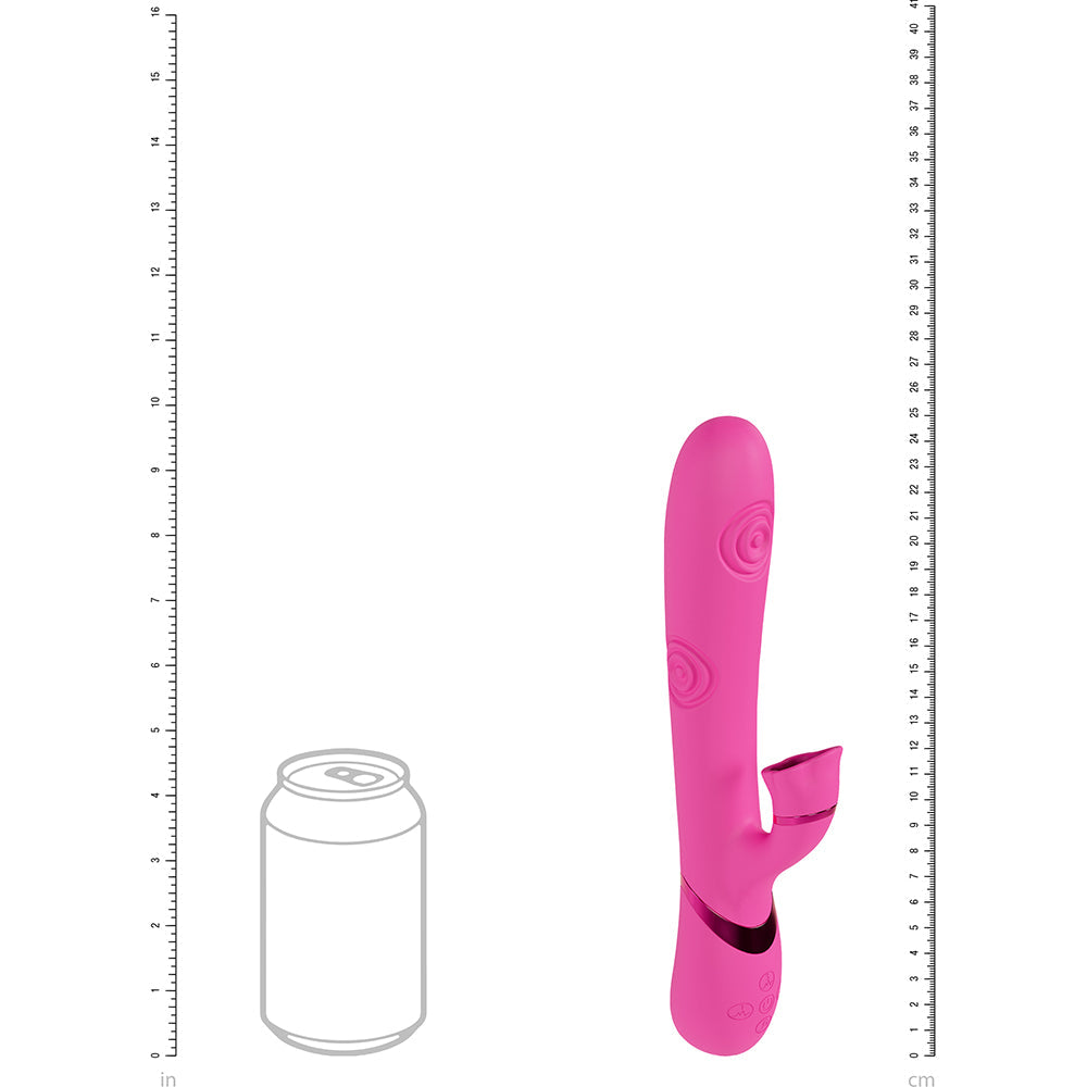 SHOTS - VIVE FIORE RECHARGEABLE G SPOT AIR WAVE AND TAPPING FLARED CLIT STIMULATOR