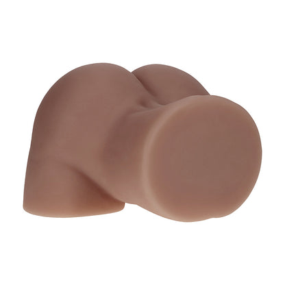 SHOTS - XKIN BODYFORMS KAYA BLOOM DUAL ENTRY VIBRATING MASTURBATOR BROWN