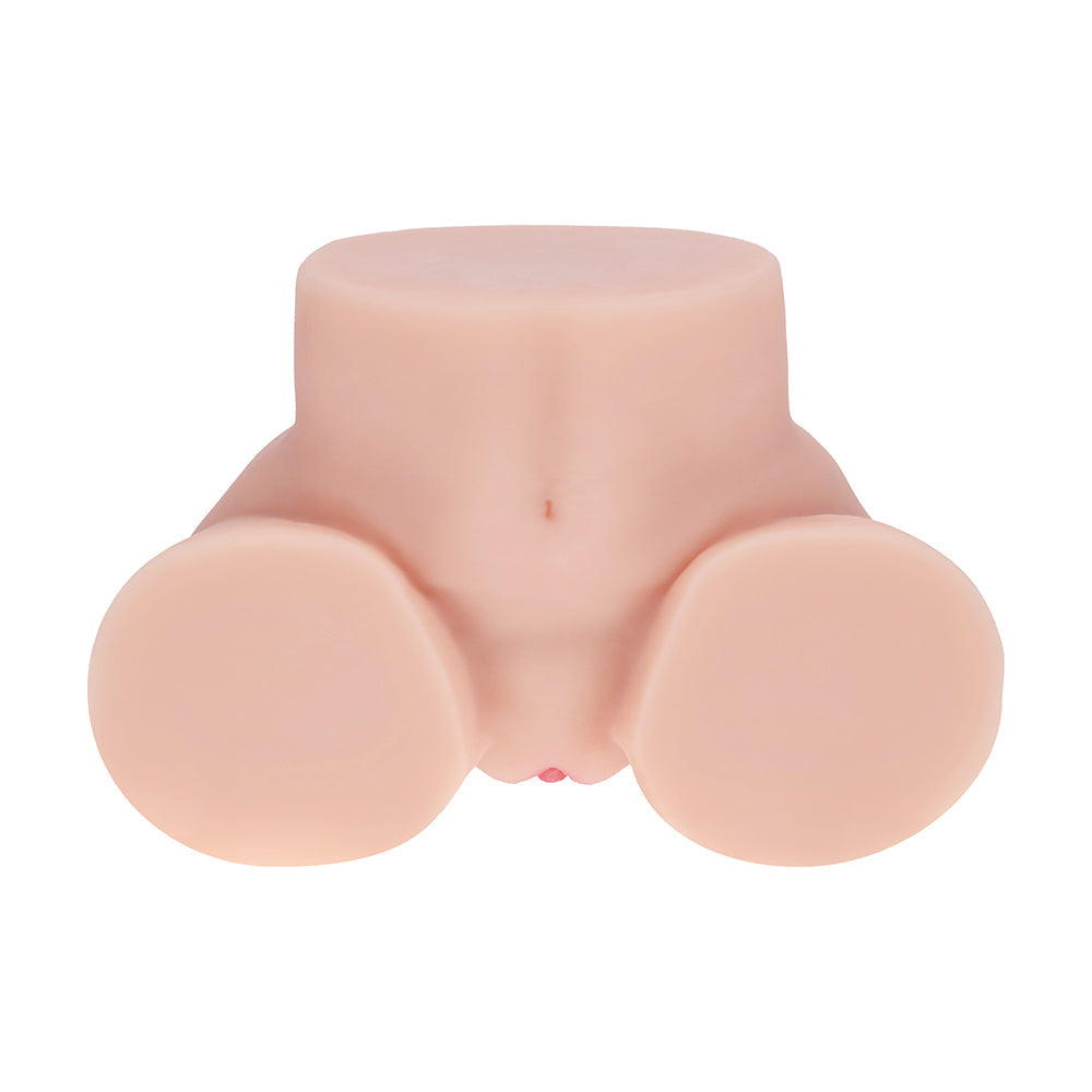 SHOTS - XKIN BODYFORMS RINA BROOKS DUAL ENTRY VIBRATING MASTURBATOR BEIGE