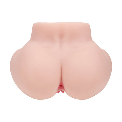 SHOTS - XKIN BODYFORMS VIVICA LENORE DUAL ENTRY VIBRATING MASTURBATOR BEIGE