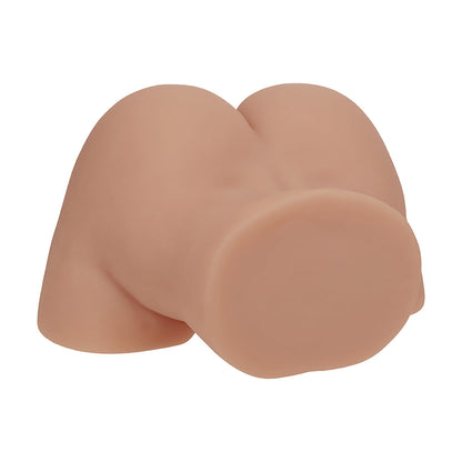 SHOTS - XKIN BODYFORMS LUX ARDEN DUAL ENTRY VIBRATING MASTURBATOR TAN