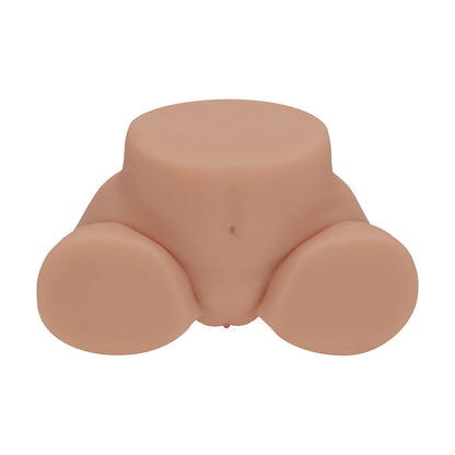 SHOTS - XKIN BODYFORMS LUX ARDEN DUAL ENTRY VIBRATING MASTURBATOR TAN
