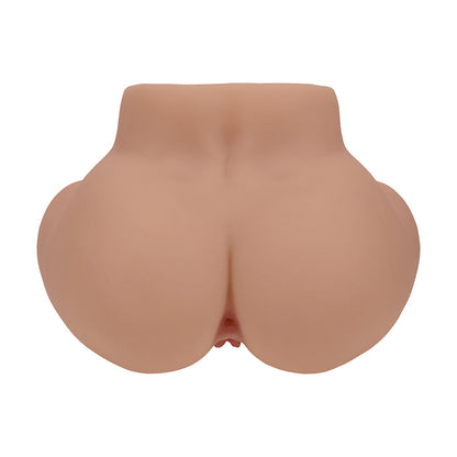 SHOTS - XKIN BODYFORMS LUX ARDEN DUAL ENTRY VIBRATING MASTURBATOR TAN