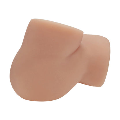 SHOTS - XKIN BODYFORMS LUX ARDEN DUAL ENTRY VIBRATING MASTURBATOR TAN