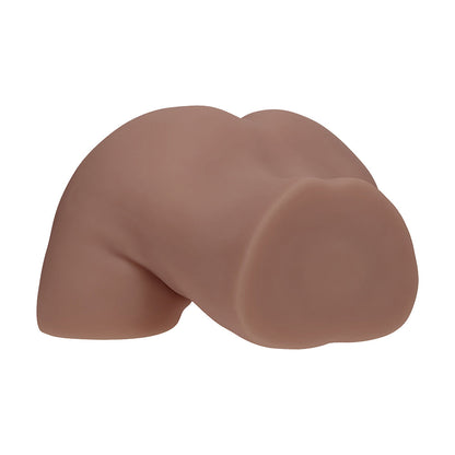 SHOTS - XKIN BODYFORMS CLARA VOSSIN DUAL ENTRY VIBRATING MASTURBATOR BROWN
