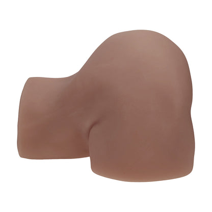 SHOTS - XKIN BODYFORMS CLARA VOSSIN DUAL ENTRY VIBRATING MASTURBATOR BROWN