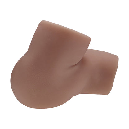SHOTS - XKIN BODYFORMS CLARA VOSSIN DUAL ENTRY VIBRATING MASTURBATOR BROWN