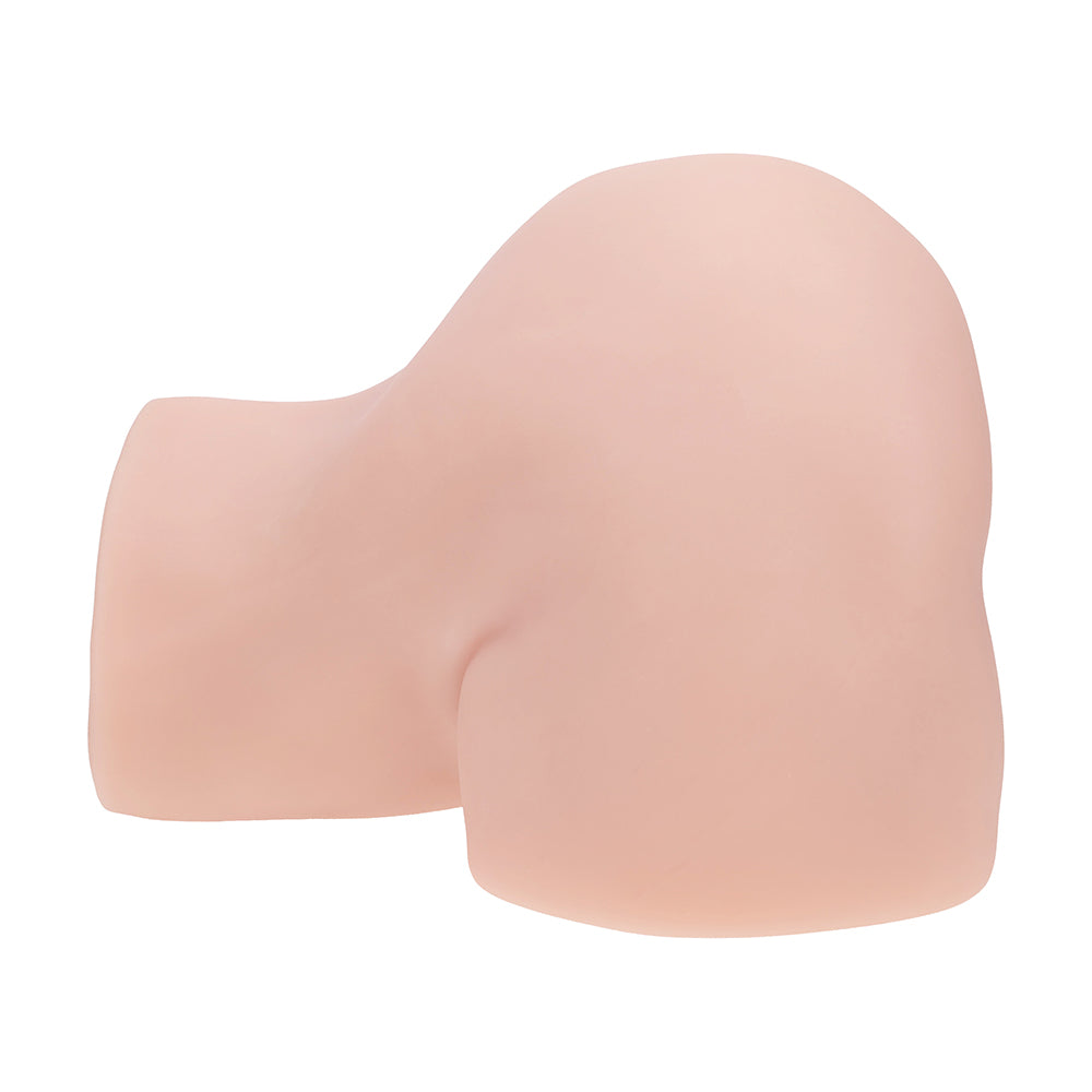 SHOTS - XKIN BODYFORMS VERA DAWN DUAL ENTRY VIBRATING MASTURBATOR BEIGE