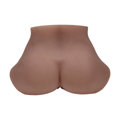 SHOTS - XKIN BODYFORMS EVE RHODES DUAL ENTRY VIBRATING MASTURBATOR BROWN