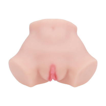 SHOTS - XKIN BODYFORMS ARIA SUMMERS DUAL ENTRY VIBRATING MASTURBATOR BEIGE