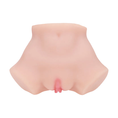 SHOTS - XKIN BODYFORMS ARIA SUMMERS DUAL ENTRY VIBRATING MASTURBATOR BEIGE