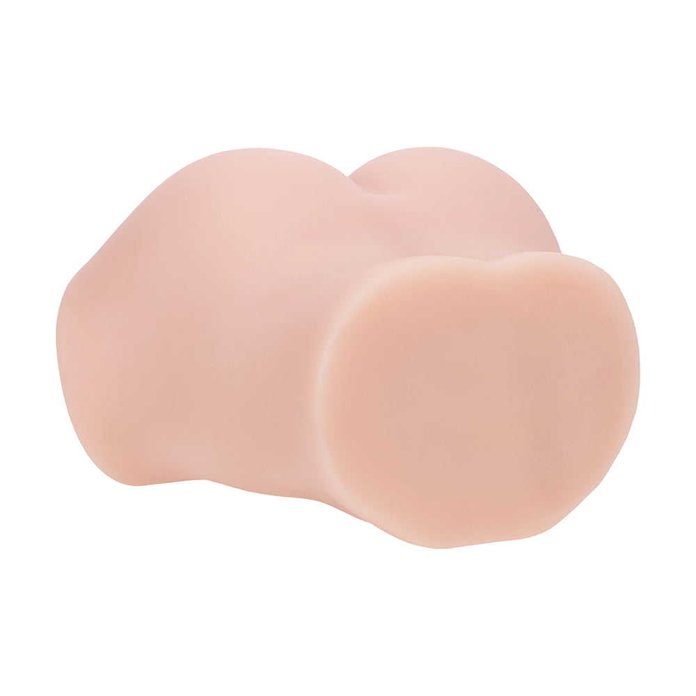 SHOTS - XKIN BODYFORMS ARIA SUMMERS DUAL ENTRY VIBRATING MASTURBATOR BEIGE