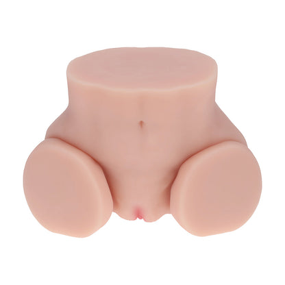 SHOTS - XKIN BODYFORMS MIA HART DUAL ENTRY VIBRATING MASTURBATOR BEIGE