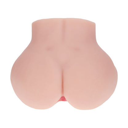 SHOTS - XKIN BODYFORMS MIA HART DUAL ENTRY VIBRATING MASTURBATOR BEIGE