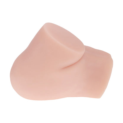SHOTS - XKIN BODYFORMS MIA HART DUAL ENTRY VIBRATING MASTURBATOR BEIGE