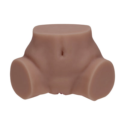 SHOTS - XKIN BODYFORMS LAYLA LOVE DUAL ENTRY VIBRATING MASTURBATOR BROWN