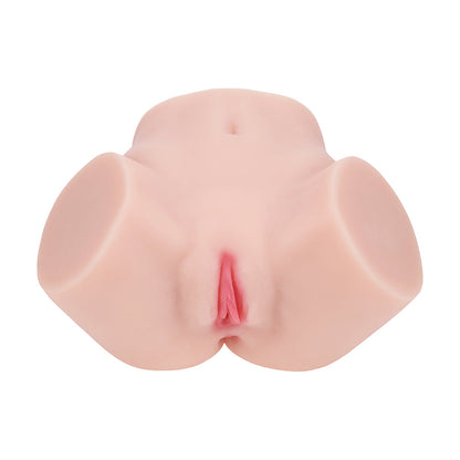 SHOTS - XKIN BODYFORMS IVY LANE DUAL ENTRY VIBRATING MASTURBATOR BEIGE