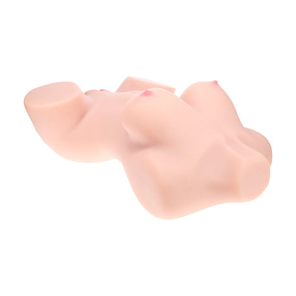 SHOTS - XKIN BODYFORMS AVA MONROE DUAL ENTRY VIBRATING MASTURBATOR WITH INTERCHANGEABLE SLEEVE BEIGE