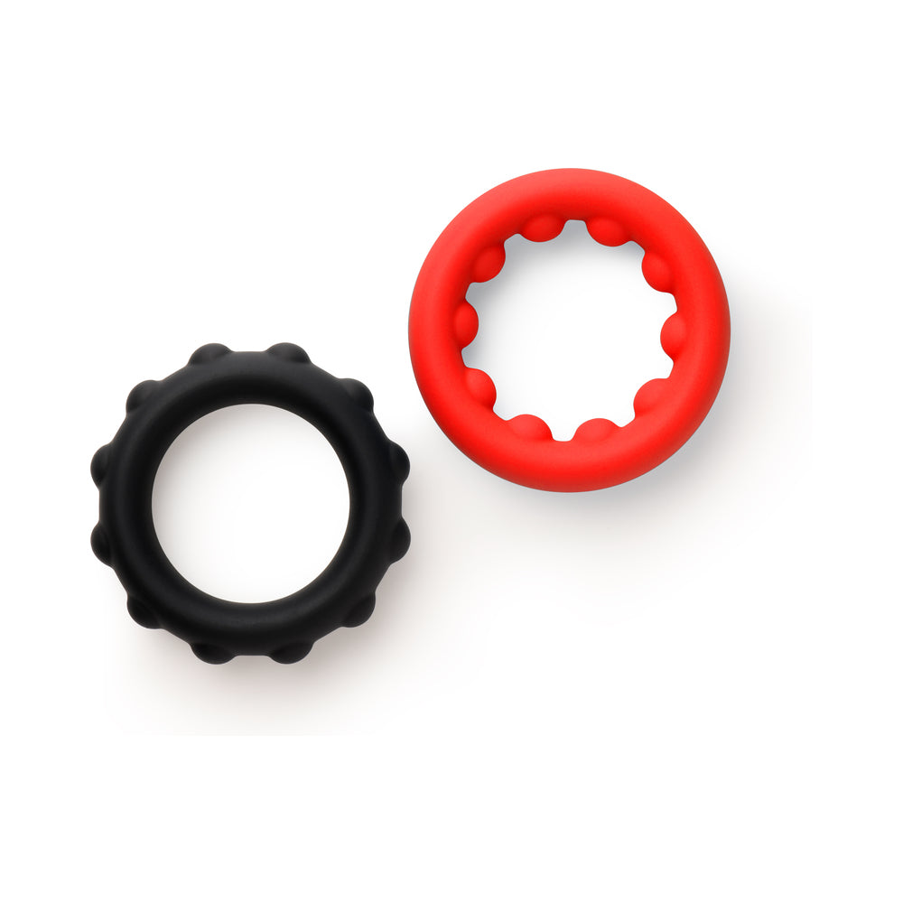 CURVE NOVELTIES - JOCK ENHANCERS WEIGHTED SILICONE C-RING SET