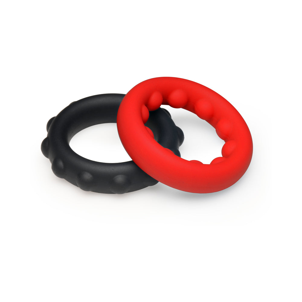 CURVE NOVELTIES - JOCK ENHANCERS WEIGHTED SILICONE C-RING SET