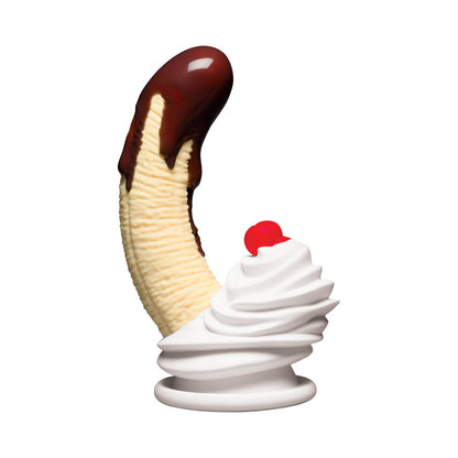 CURVE NOVELTIES - SIMPLY SWEET CHOCOLATE DIPPED BANANA SPLIT PREMIUM SILICONE DILDO