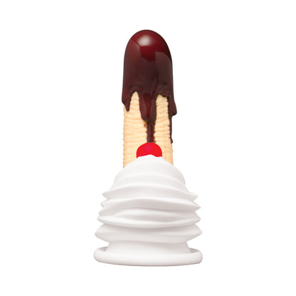 CURVE NOVELTIES - SIMPLY SWEET CHOCOLATE DIPPED BANANA SPLIT PREMIUM SILICONE DILDO