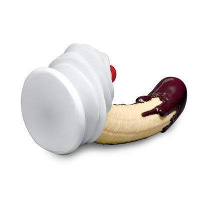CURVE NOVELTIES - SIMPLY SWEET CHOCOLATE DIPPED BANANA SPLIT PREMIUM SILICONE DILDO