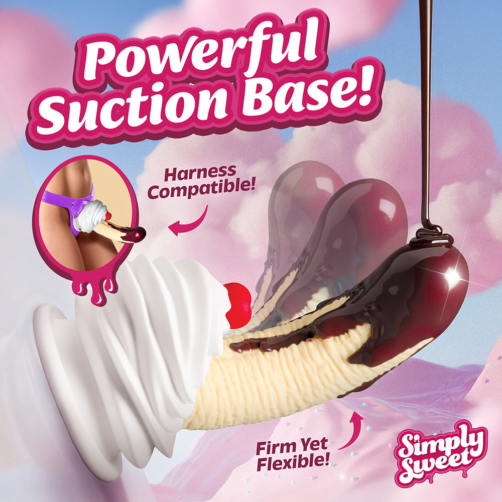 CURVE NOVELTIES - SIMPLY SWEET CHOCOLATE DIPPED BANANA SPLIT PREMIUM SILICONE DILDO