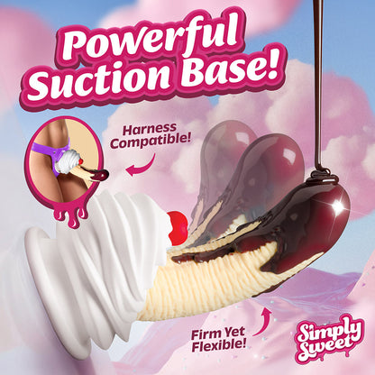 CURVE NOVELTIES - SIMPLY SWEET CHOCOLATE DIPPED BANANA SPLIT PREMIUM SILICONE DILDO