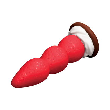 CURVE NOVELTIES - SIMPLY SWEET STRAWBERRY SWEET CREAM PREMIUM SILICONE DILDO