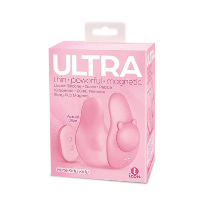 ICON BRANDS - ULTRA PANTY VIBE HERE KITTY, KITTY PINK