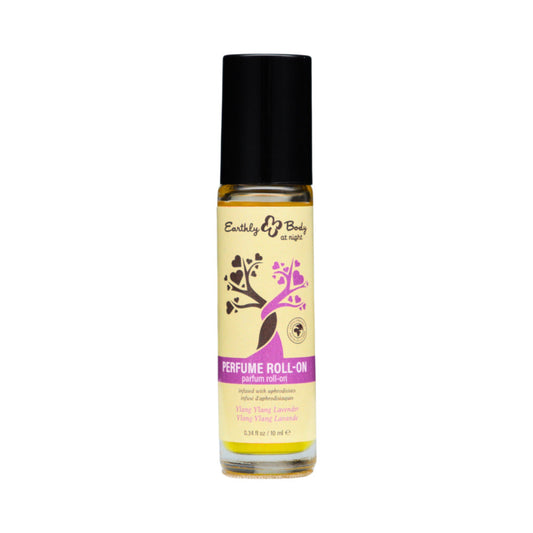 EARTHLY BODY - AT NIGHT APHRODISIAC ROLL-ON PERFUME YLANG YLANG LAVENDER 0.34 OZ.