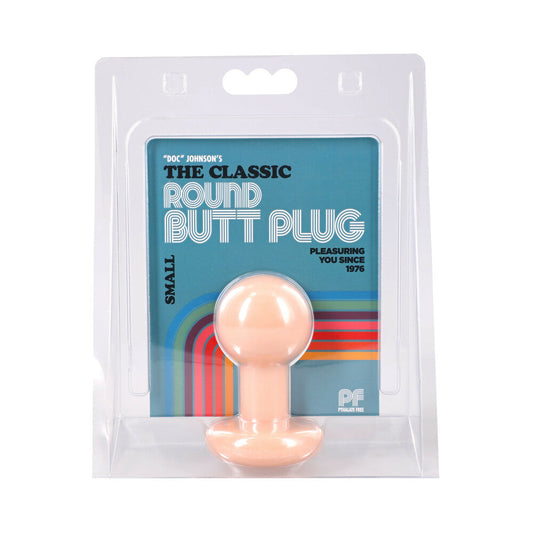 DOC JOHNSON - THE CLASSIC ROUND BUTT PLUG CREAM SMALL