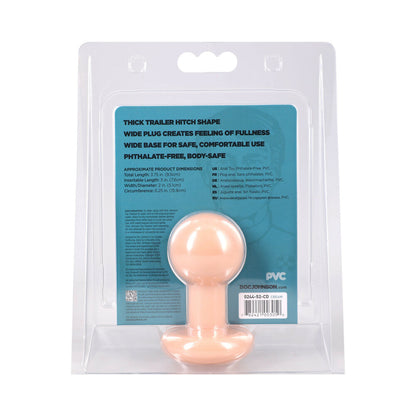 DOC JOHNSON - THE CLASSIC ROUND BUTT PLUG CREAM SMALL