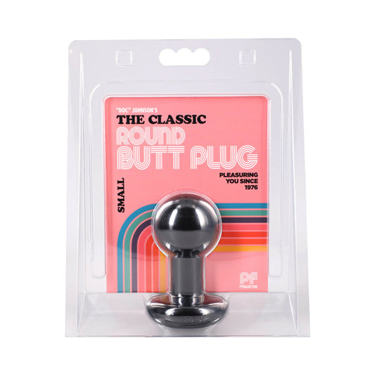 DOC JOHNSON - THE CLASSIC ROUND BUTT PLUG BLACK SMALL