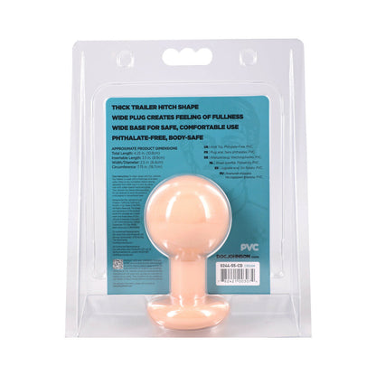 DOC JOHNSON - THE CLASSIC ROUND BUTT PLUG CREAM MEDIUM