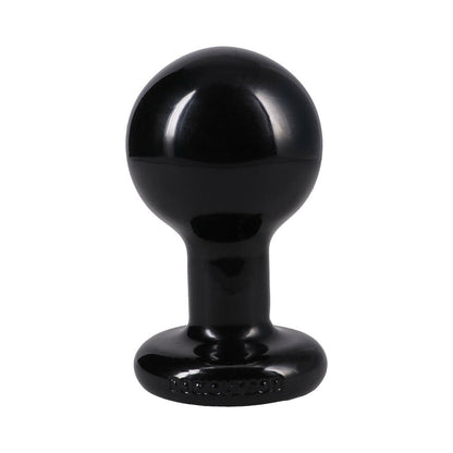 DOC JOHNSON - THE CLASSIC ROUND BUTT PLUG BLACK MEDIUM