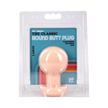 DOC JOHNSON - THE CLASSIC ROUND BUTT PLUG CREAM LARGE