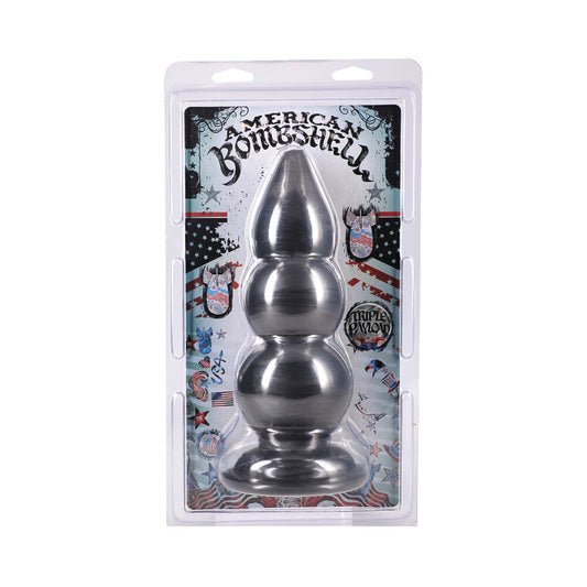 DOC JOHNSON - AMERICAN BOMBSHELL TRIPLE PAYLOAD GUN METAL