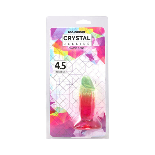 DOC JOHNSON - CRYSTAL JELLIES 4.5 IN. DONG RAINBOW