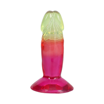 DOC JOHNSON - CRYSTAL JELLIES 4.5 IN. DONG RAINBOW