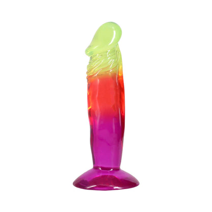 DOC JOHNSON - CRYSTAL JELLIES 6.5 IN. DONG RAINBOW
