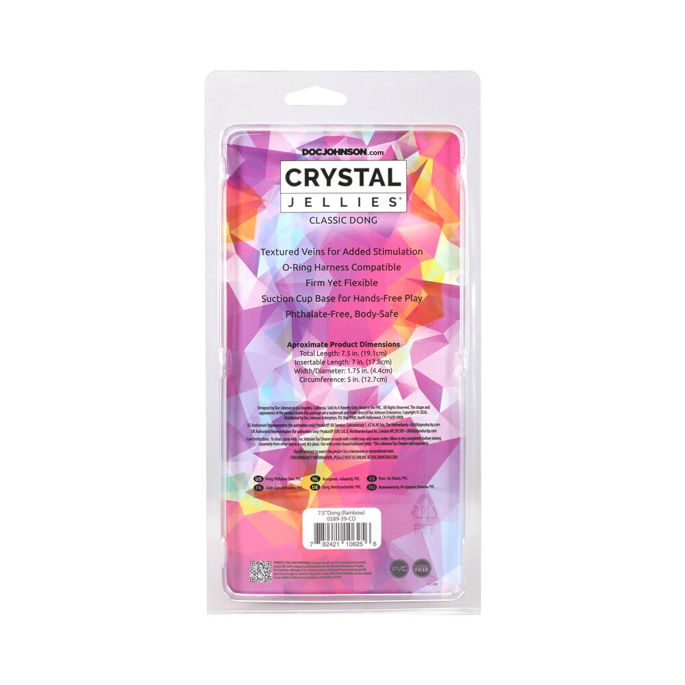 DOC JOHNSON - CRYSTAL JELLIES 7.5 IN. DONG