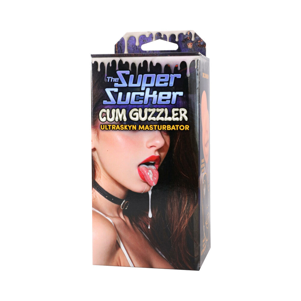 DOC JOHNSON - THE SUPER SUCKER CUM GUZZLER ULTRASKYN MASTURBATOR VANILLA