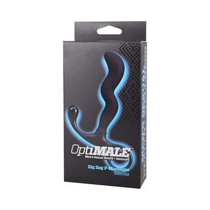 DOC JOHNSON - OPTIMALE ZIG ZAG SILICONE P-MASSAGER BLACK